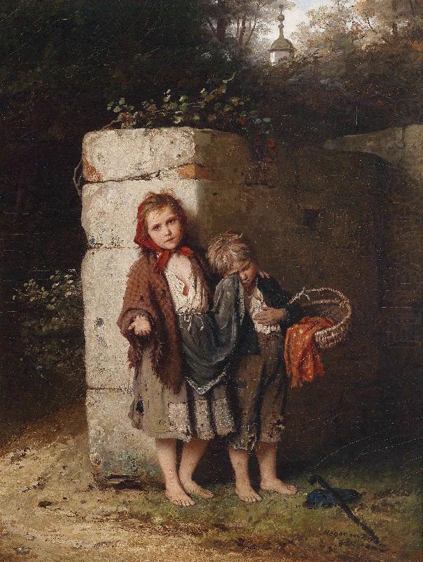 Johann Georg Meyer Bettelnde Kinder china oil painting image